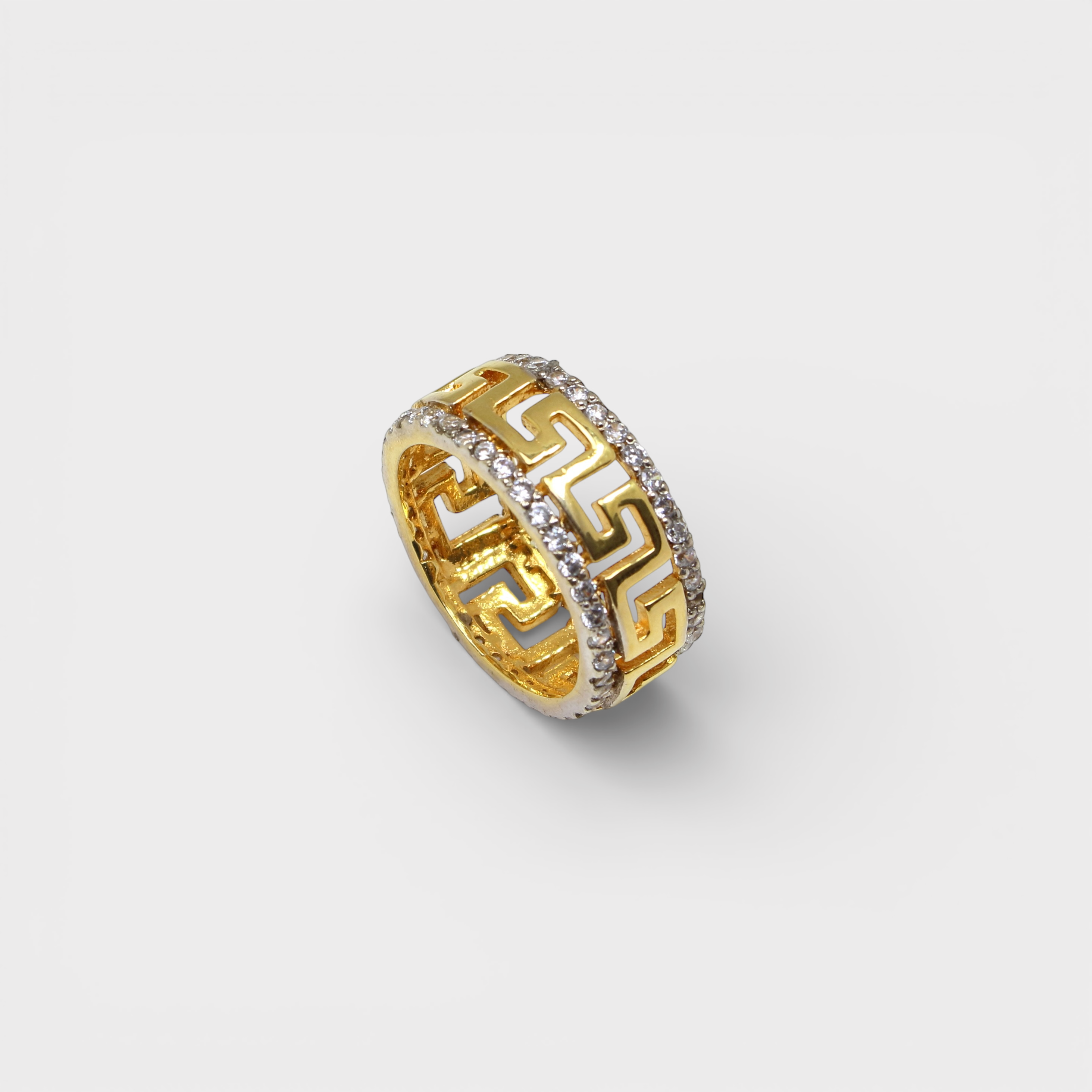 Greek Key Eternity Band