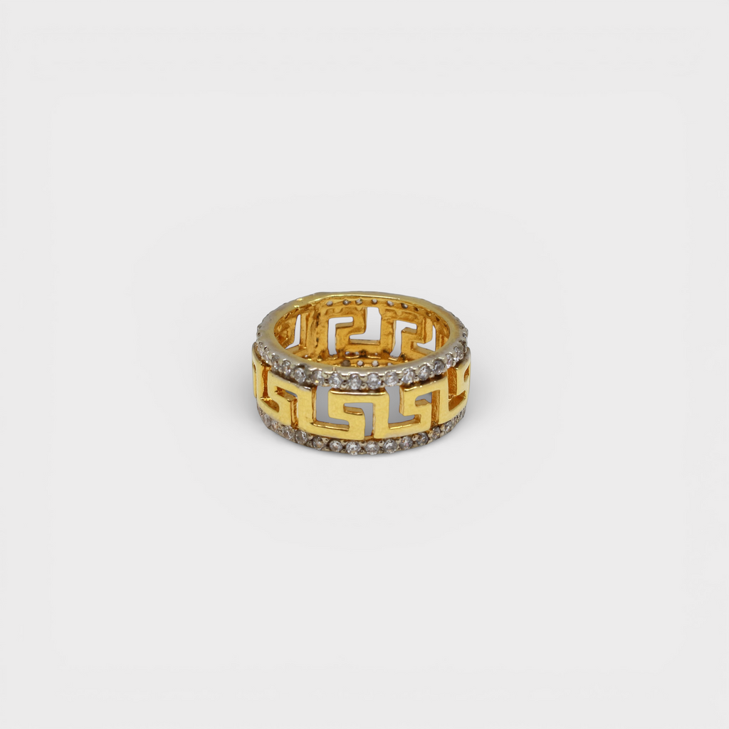 Greek Key Eternity Band