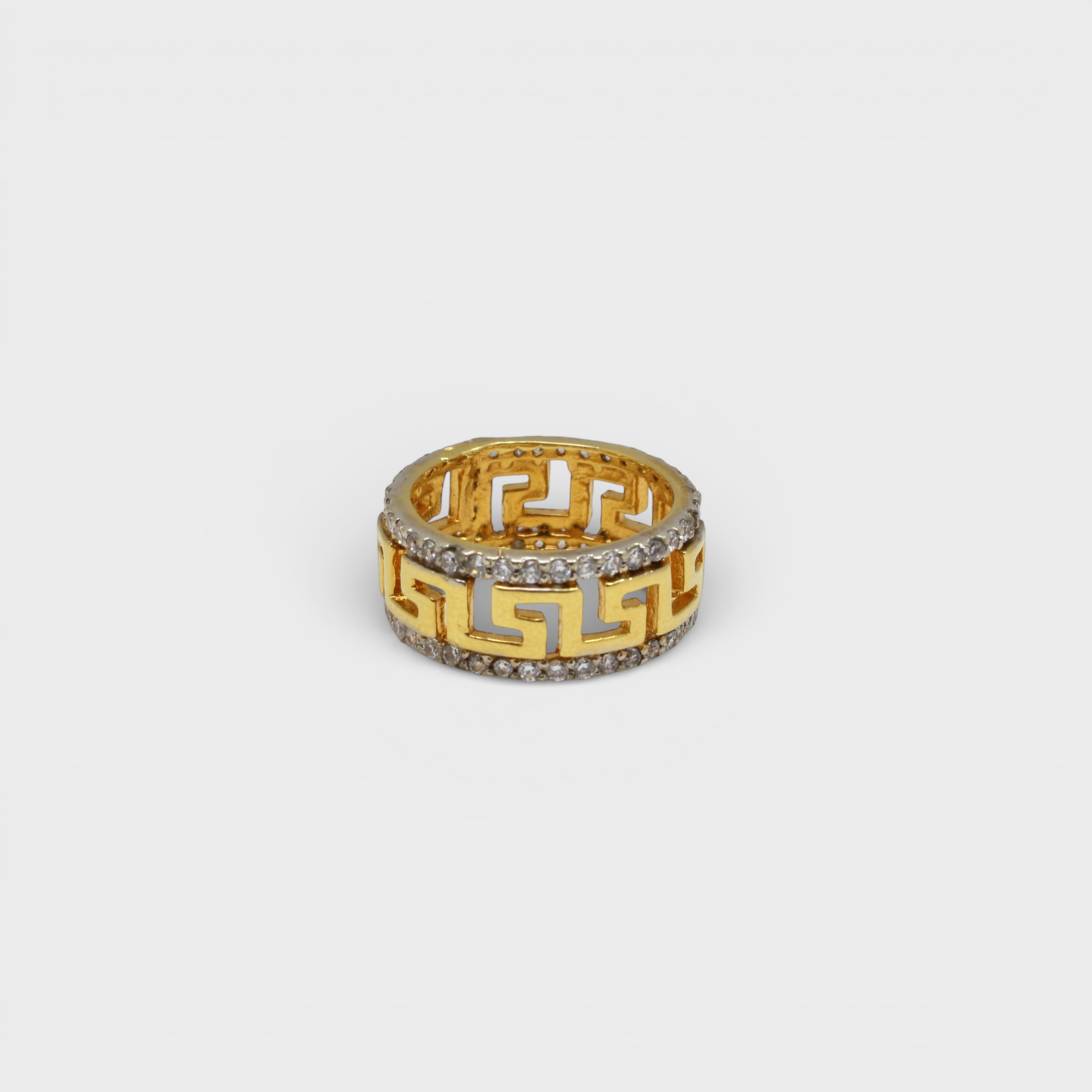 Greek Key Eternity Band