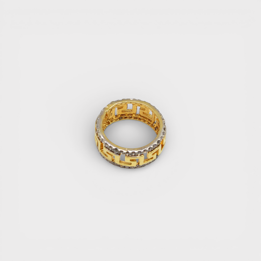 Greek Key Eternity Band