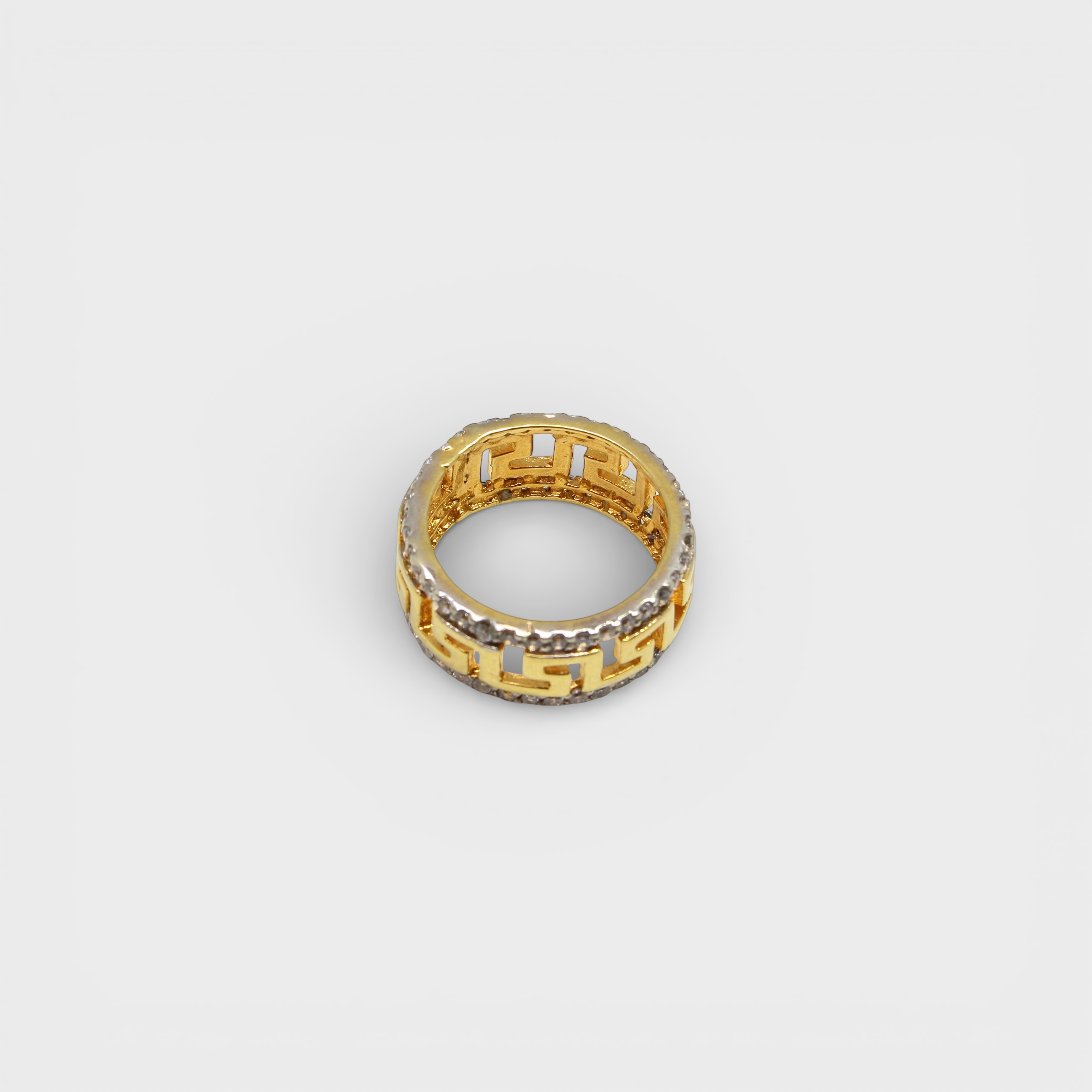 Greek Key Eternity Band