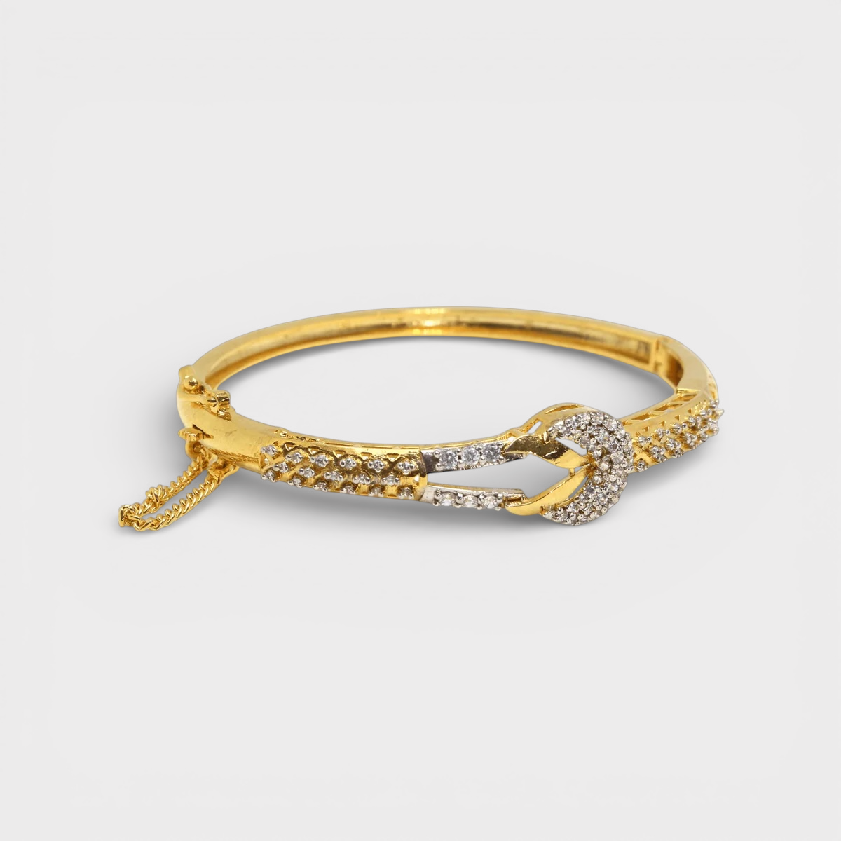Golden Serpent Embrace Bangle
