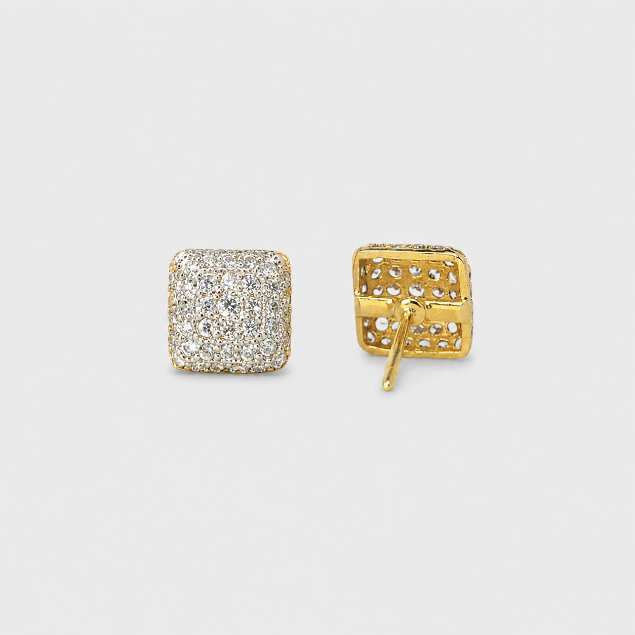 Crystal Square Studs