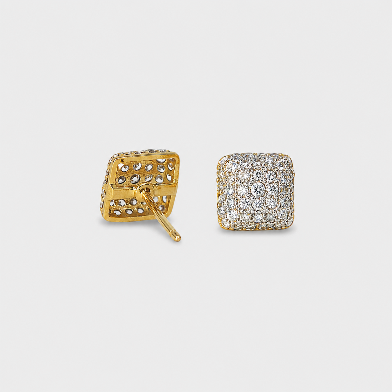 Crystal Square Studs