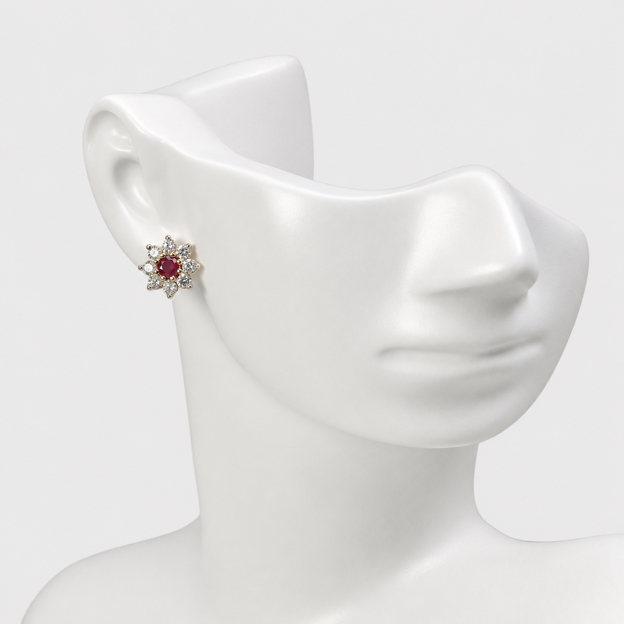 Ruby Starburst Studs