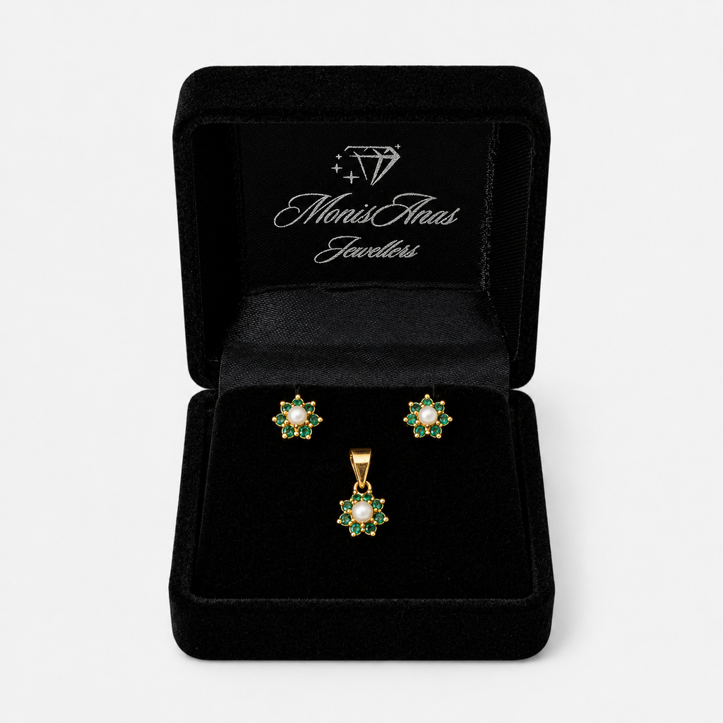 Emerald Daisy Mini Set