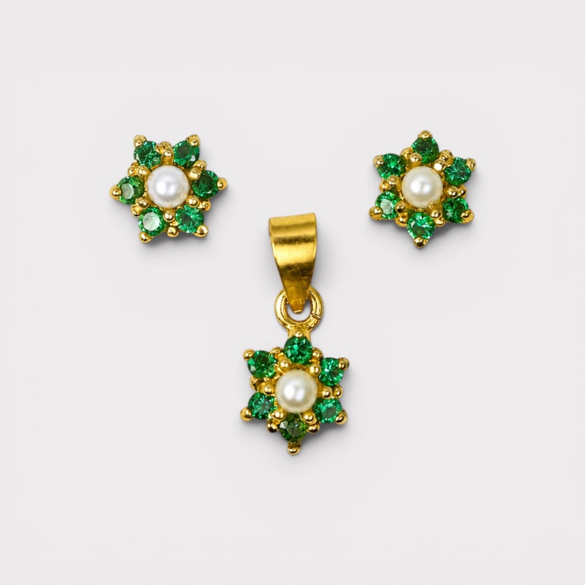 Emerald Daisy Mini Set