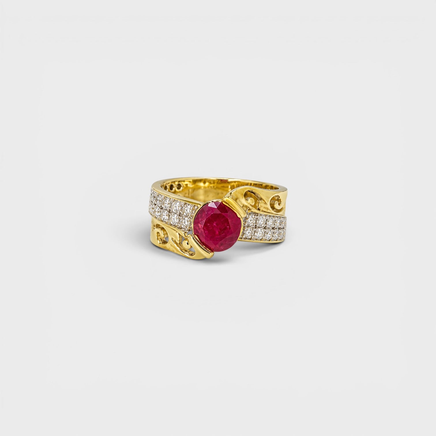 Ruby Fleur Ring