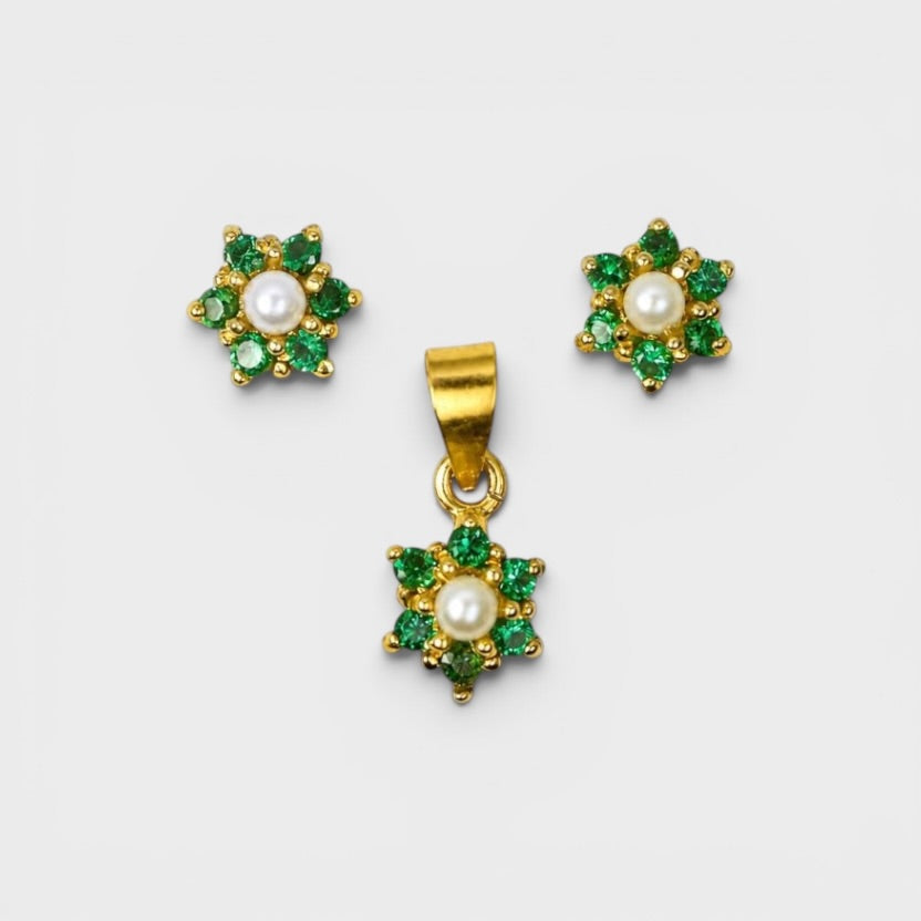 Emerald Daisy Mini Set