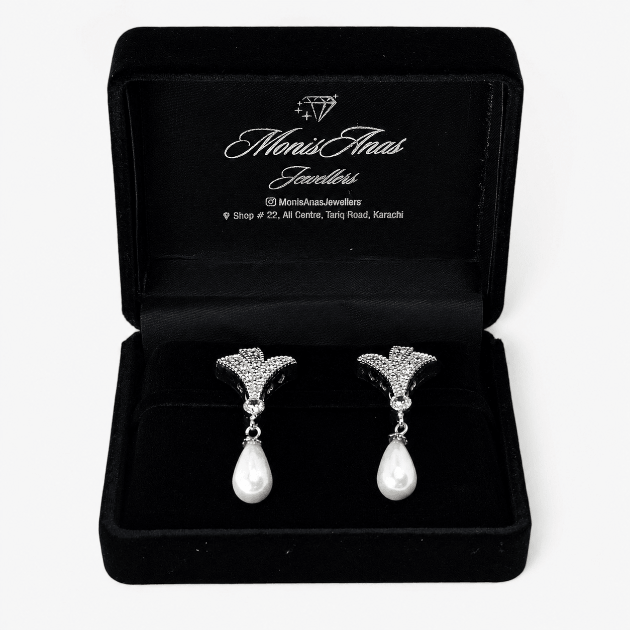 Celeste Pearl Drops - Monis Anas Jewellers