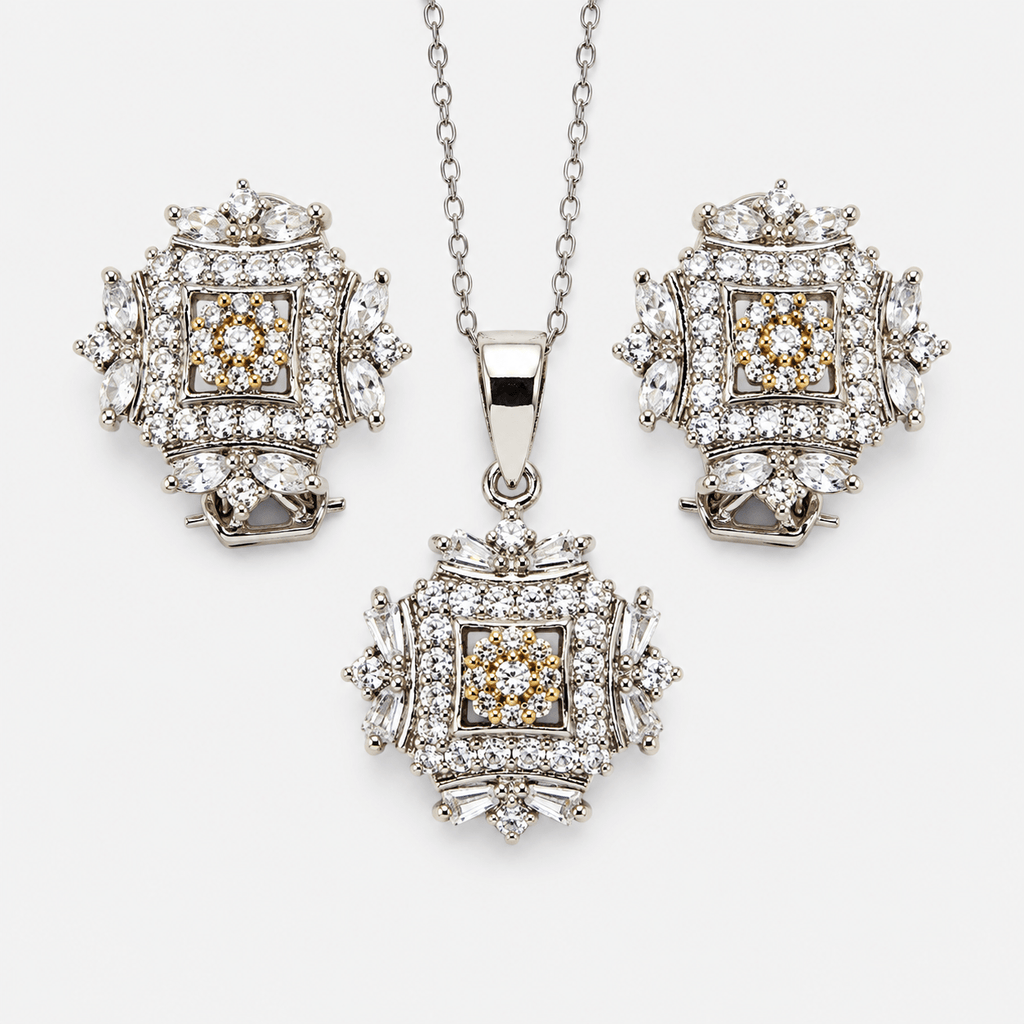 Celestial Starburst Suite - Monis Anas Jewellers