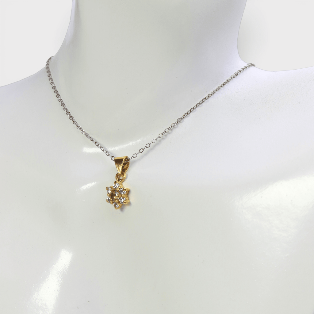 Champagne Zircon Starburst Set - Monis Anas Jewellers