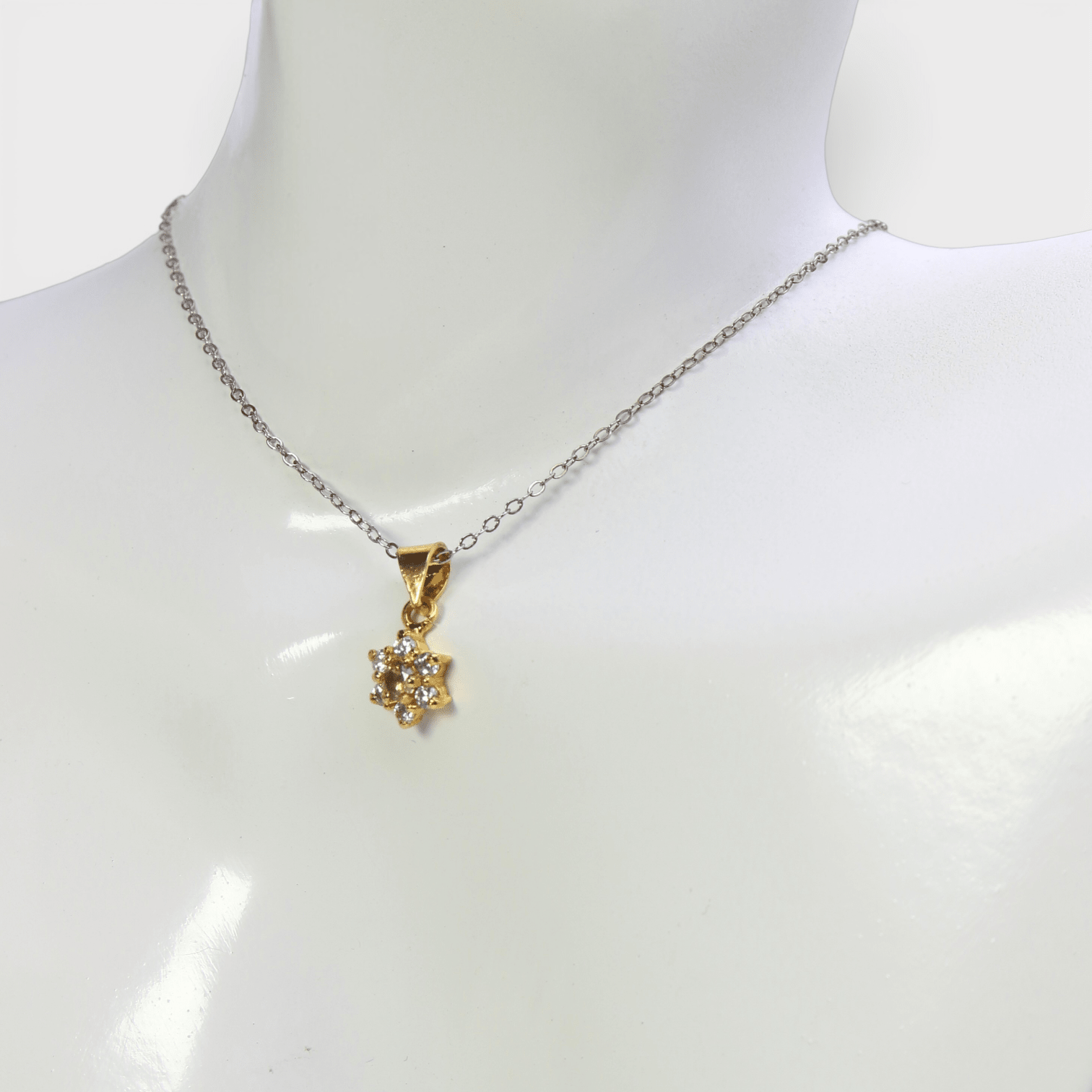 Champagne Zircon Starburst Set - Monis Anas Jewellers