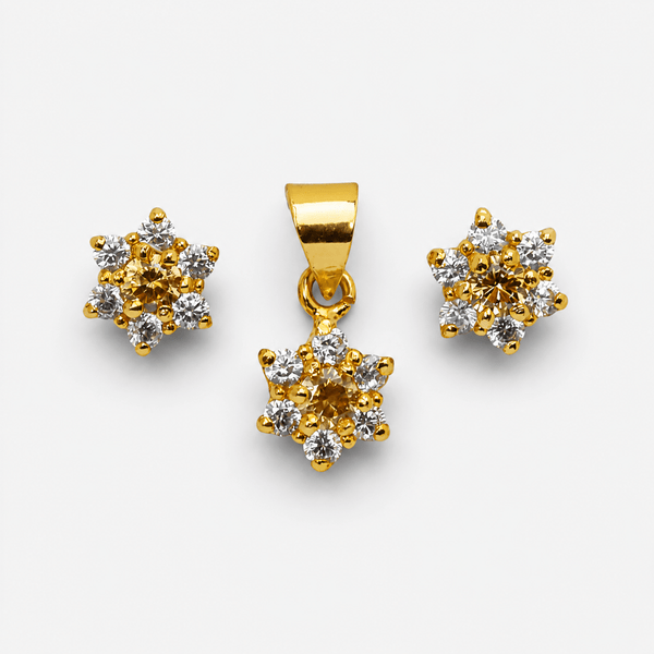 Champagne Zircon Starburst Mini Set
