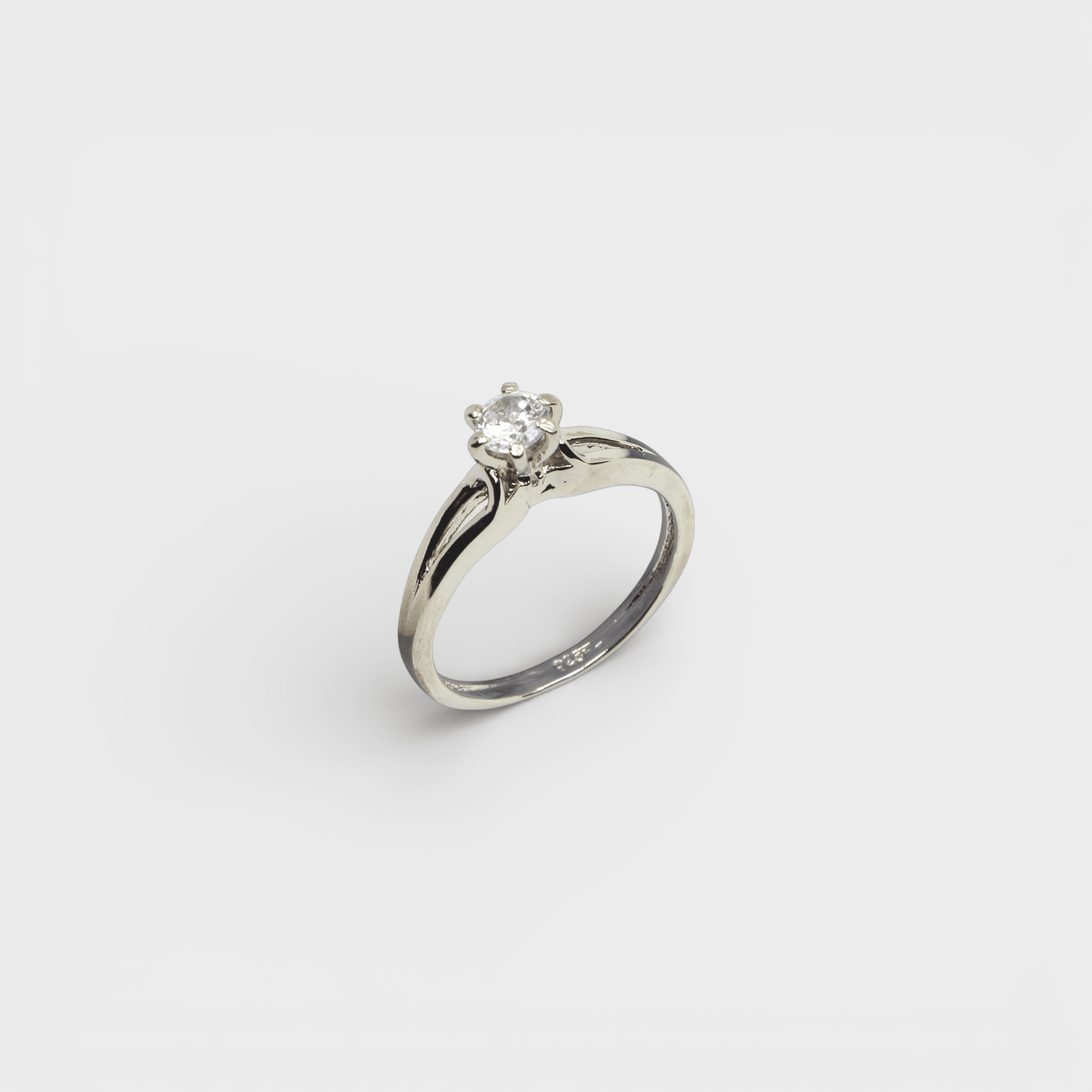 Clear CZ Solitaire Ring - Monis Anas Jewellers