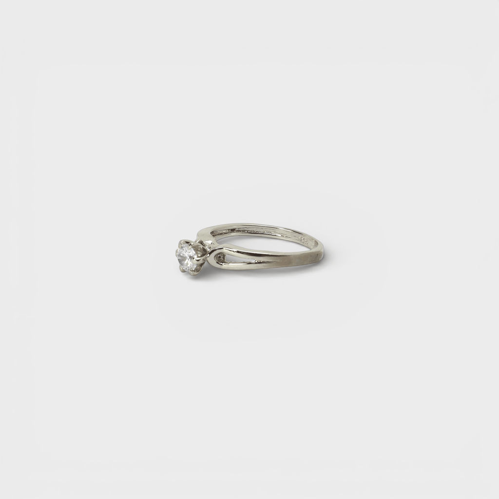 Clear CZ Solitaire Ring - Monis Anas Jewellers