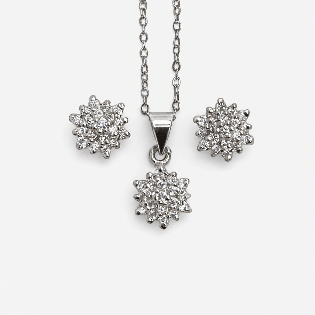 Crystal Bloom Set - Monis Anas Jewellers