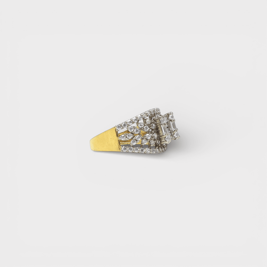Crystal Cascade Ring - Monis Anas Jewellers
