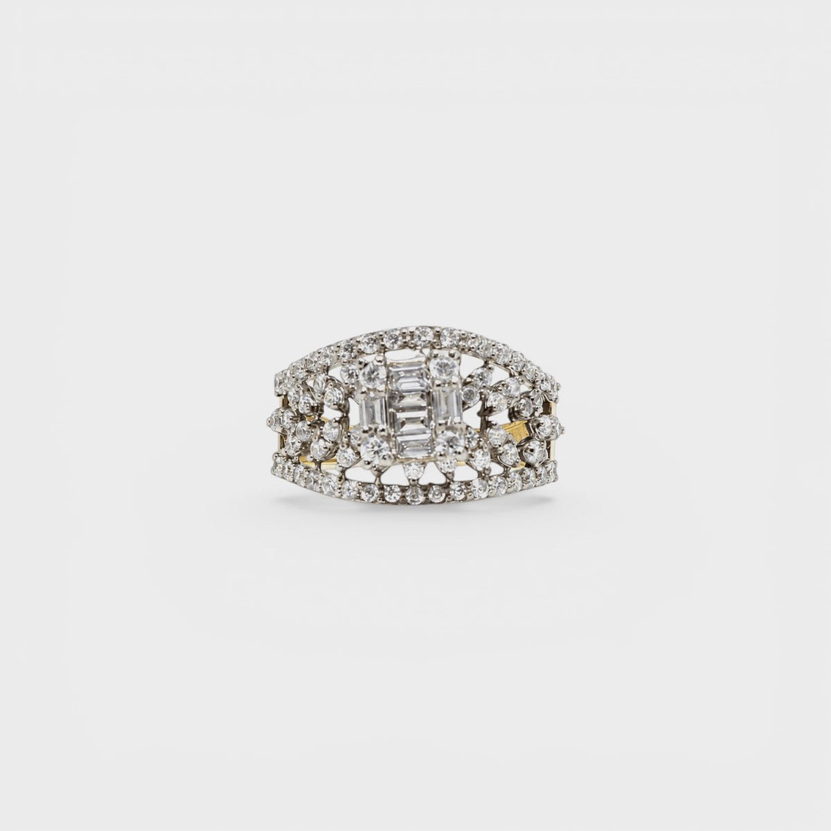 Crystal Cascade Ring - Monis Anas Jewellers