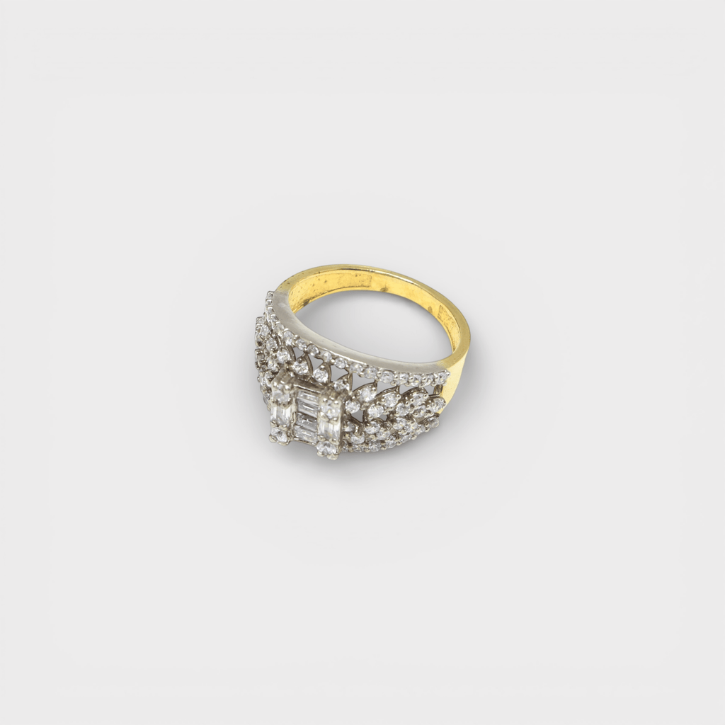 Crystal Cascade Ring - Monis Anas Jewellers