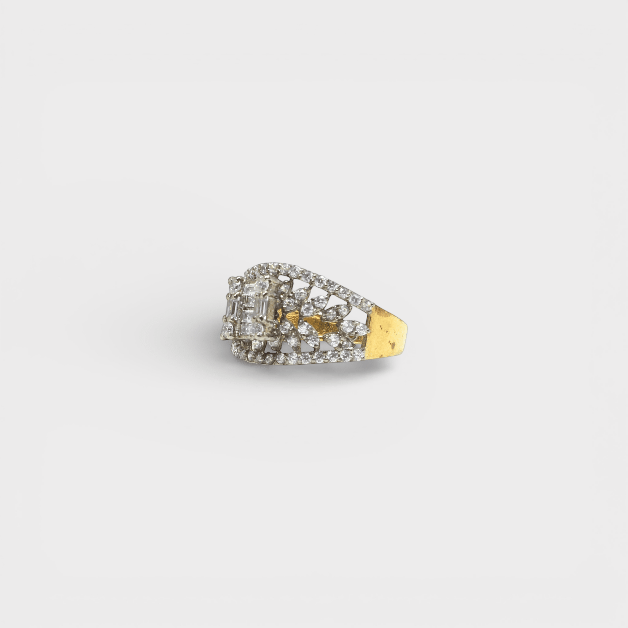 Crystal Cascade Ring - Monis Anas Jewellers