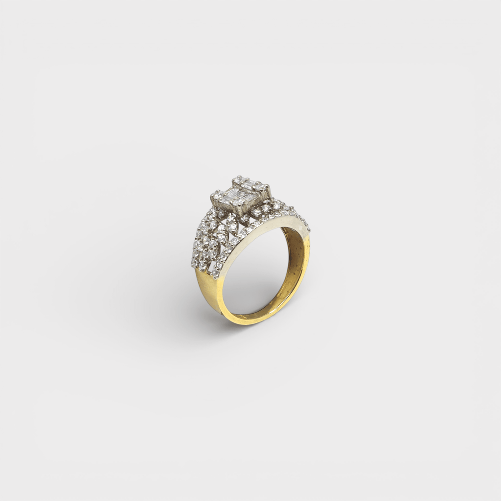 Crystal Cascade Ring - Monis Anas Jewellers