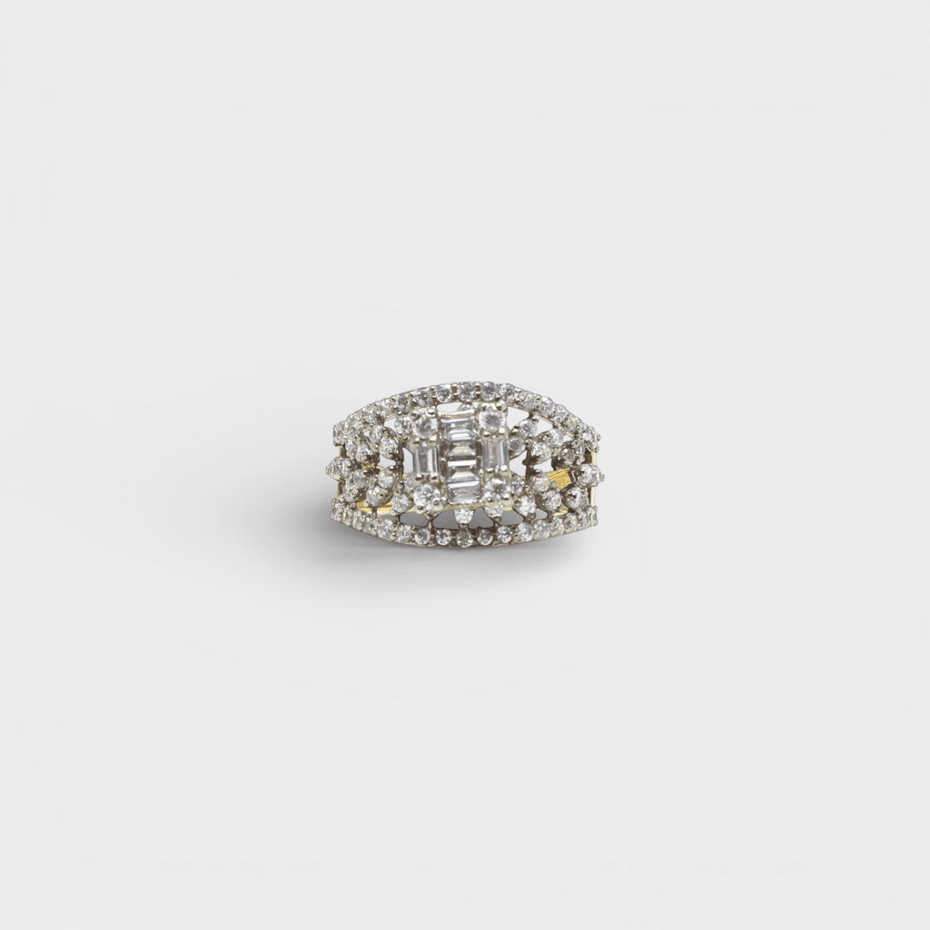 Crystal Cascade Ring - Monis Anas Jewellers