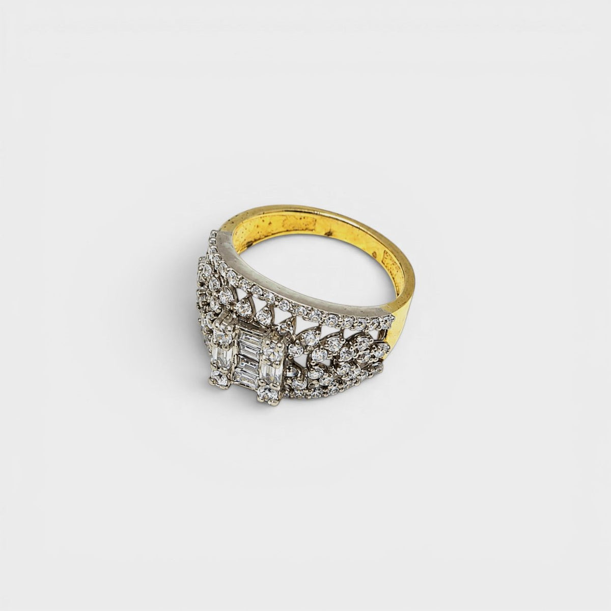 Crystal Cascade Ring - Monis Anas Jewellers
