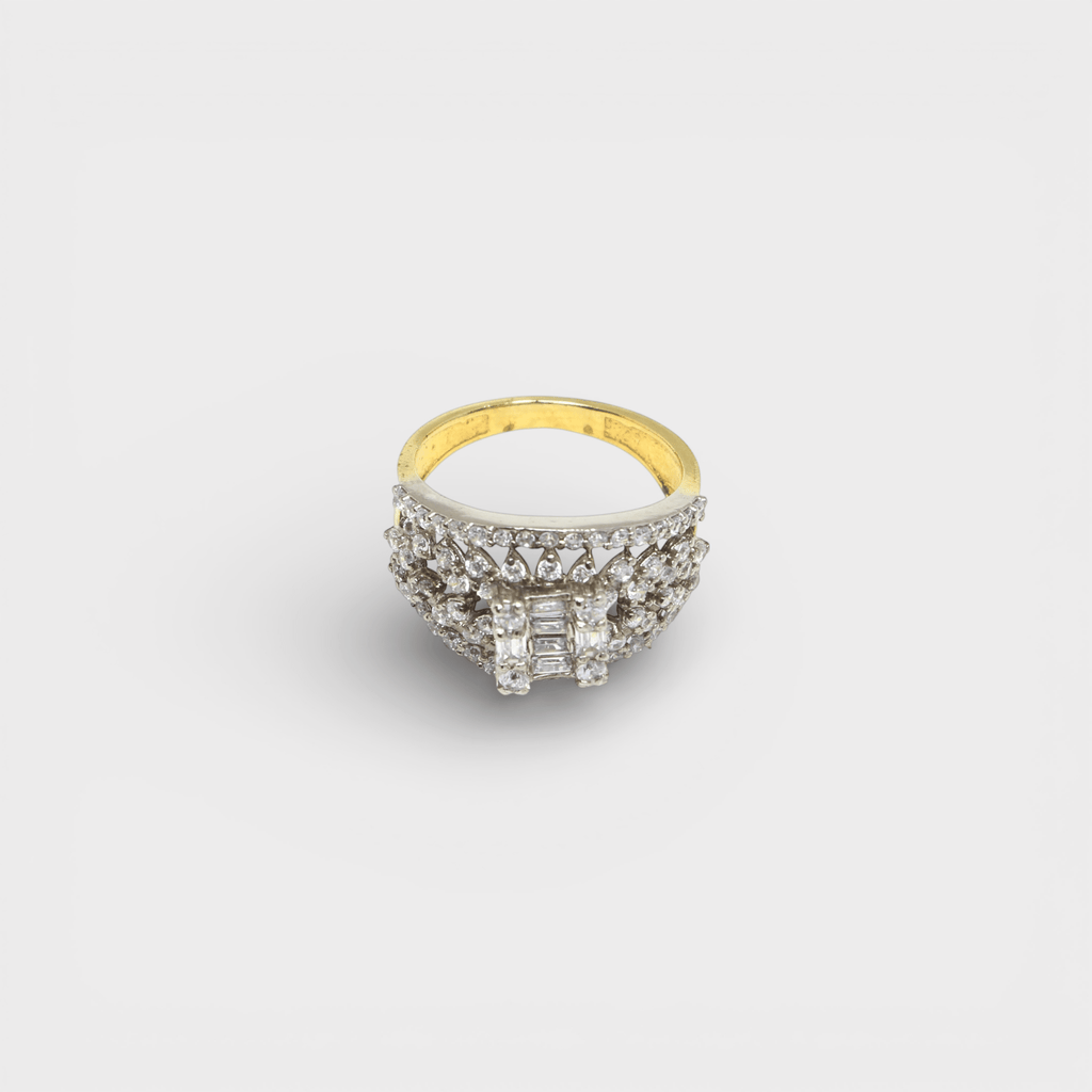 Crystal Cascade Ring - Monis Anas Jewellers