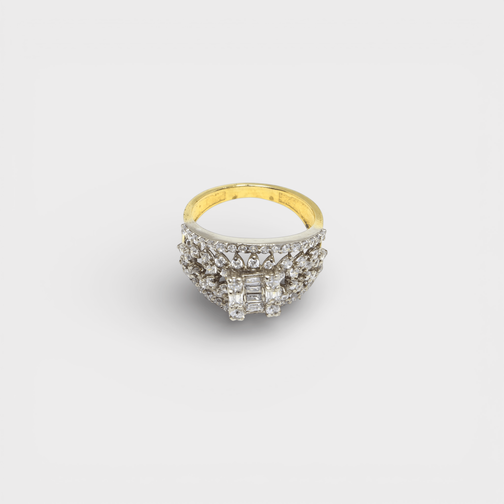 Crystal Cascade Ring - Monis Anas Jewellers