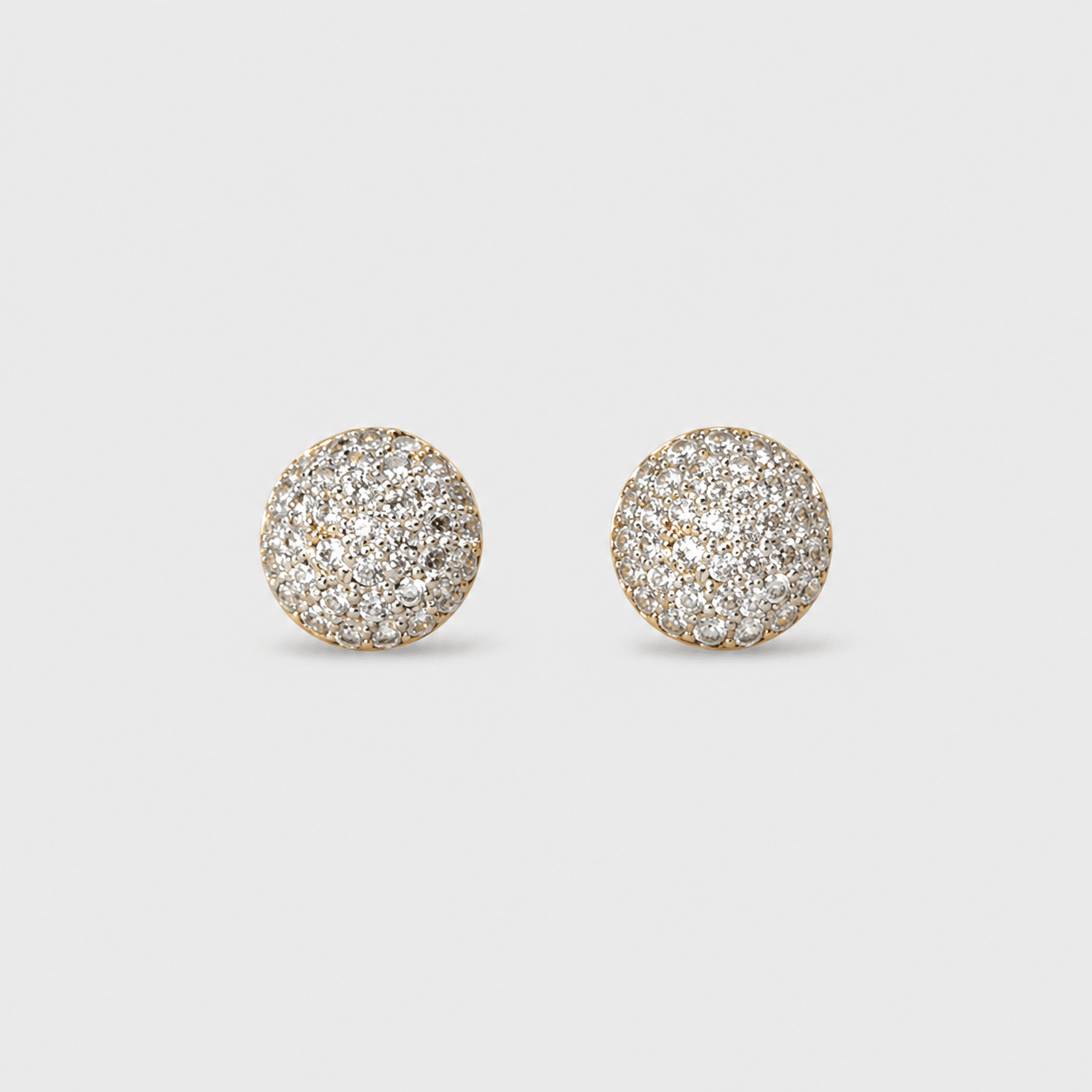 Crystal Dome Studs - Monis Anas Jewellers