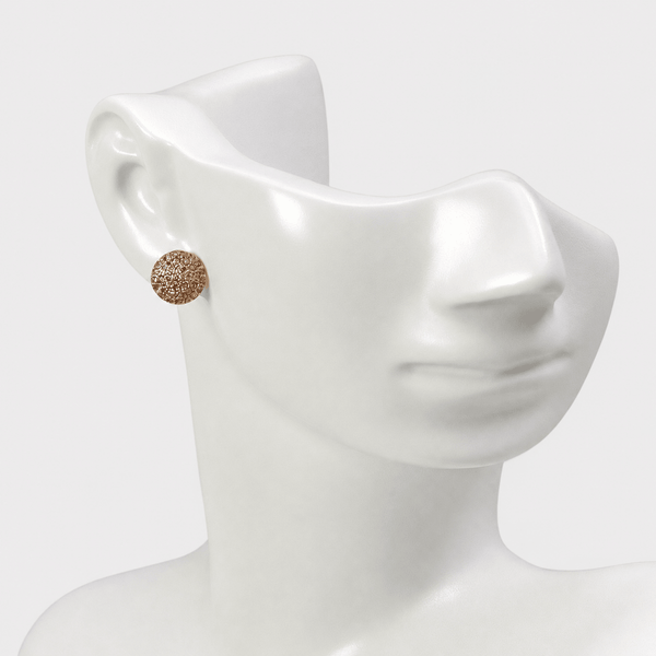 Crystal Dome Studs (Champagne)