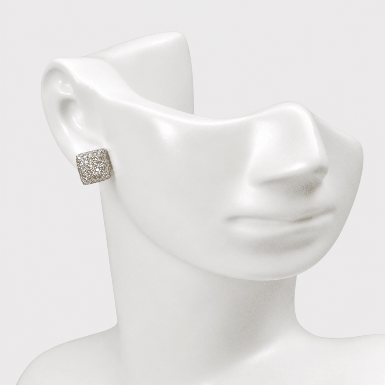 Crystal Square Studs - Monis Anas Jewellers