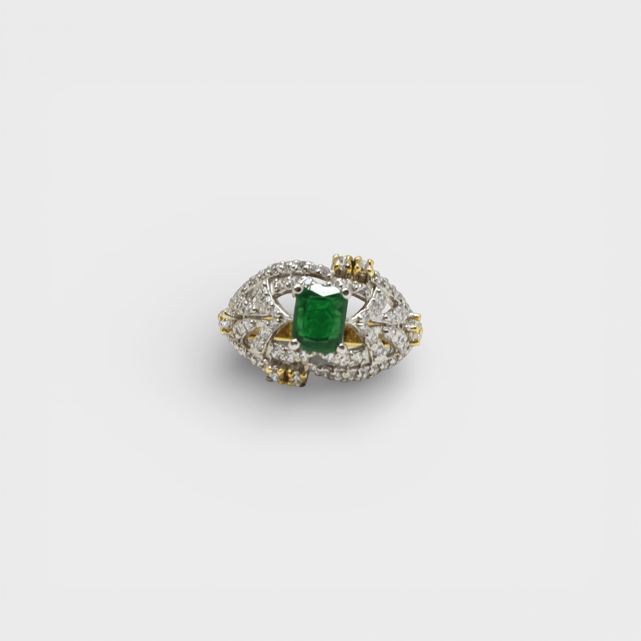 Emerald Enigma Ring - Monis Anas Jewellers
