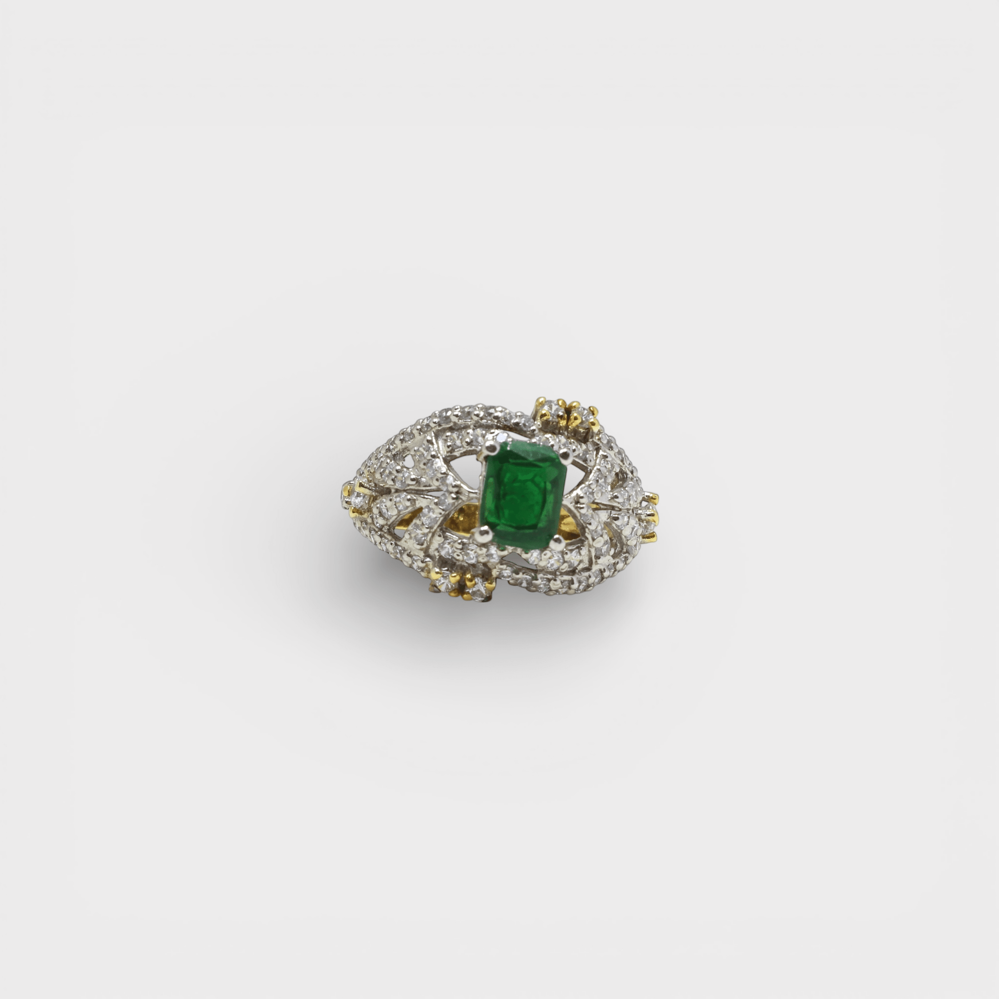 Emerald Enigma Ring - Monis Anas Jewellers