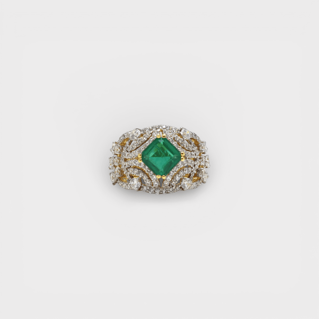 Emerald Majesty Ring - Monis Anas Jewellers