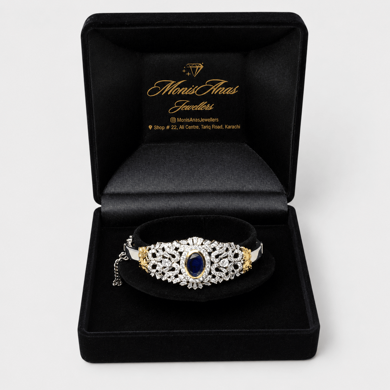 Midnight Stone Bangle - Monis Anas Jewellers