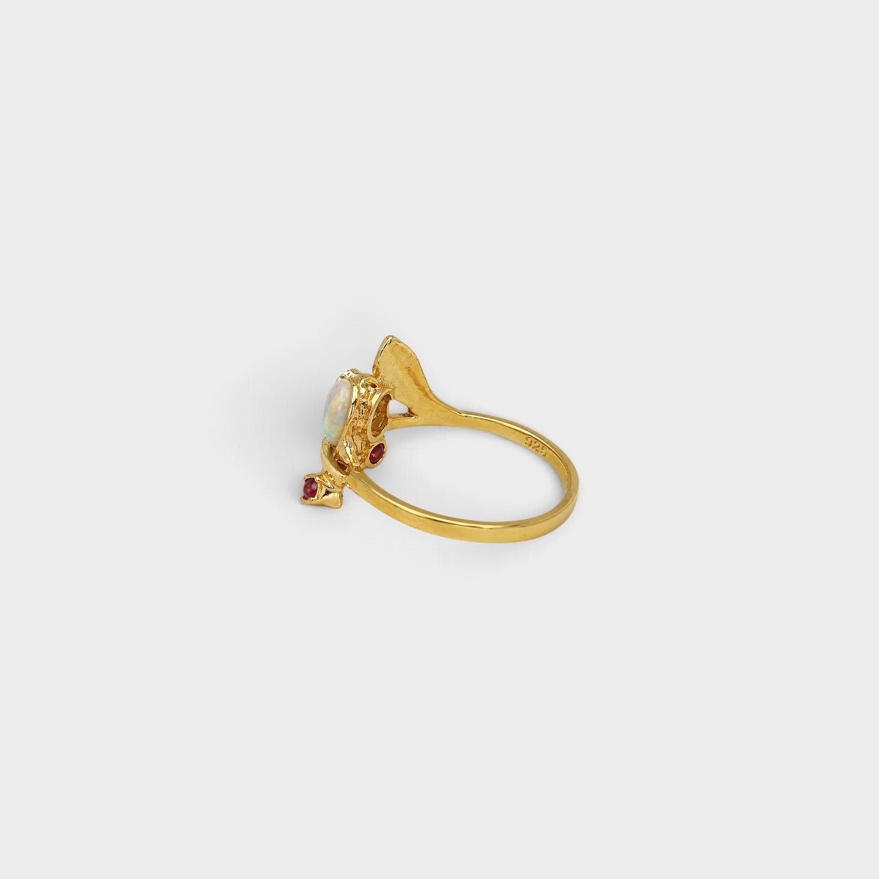 Opal Leaf Ring - Monis Anas Jewellers