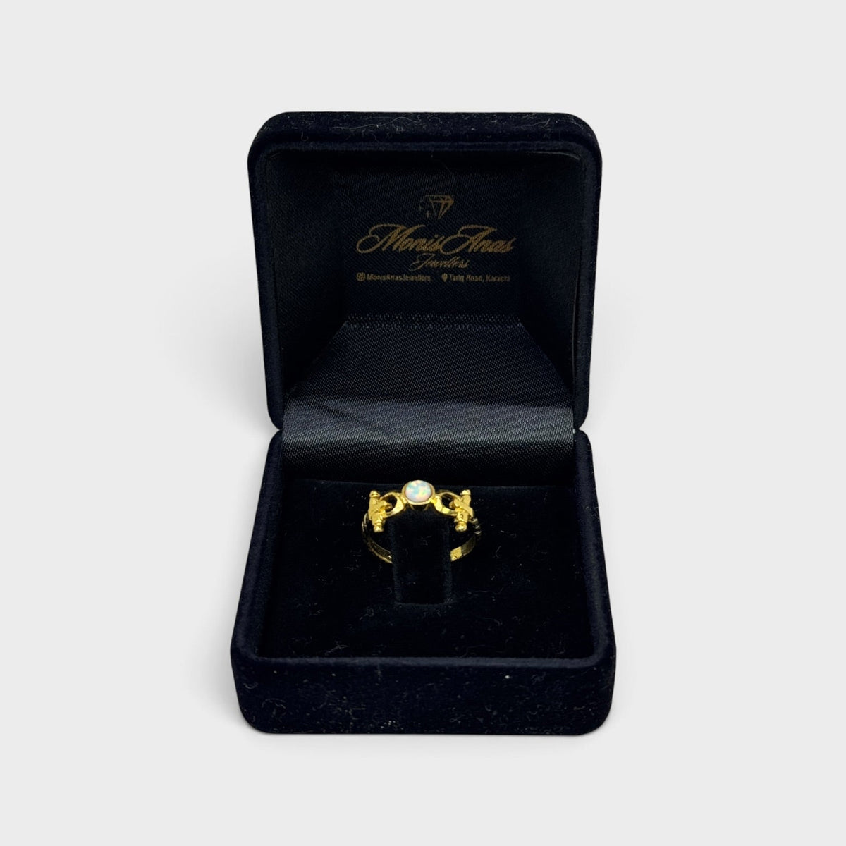 Opal Link Ring - Monis Anas Jewellers