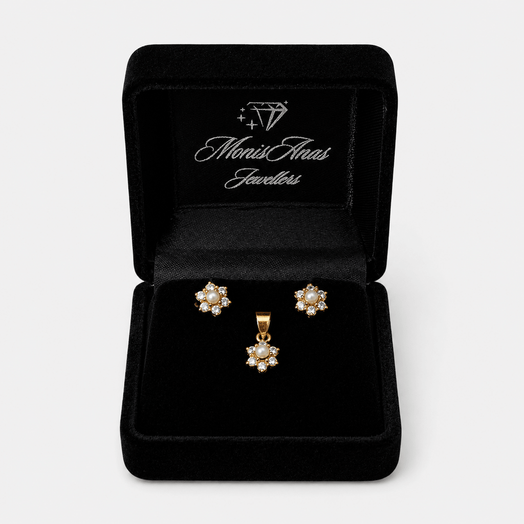 Pearl Daisy Mini Set - Monis Anas Jewellers