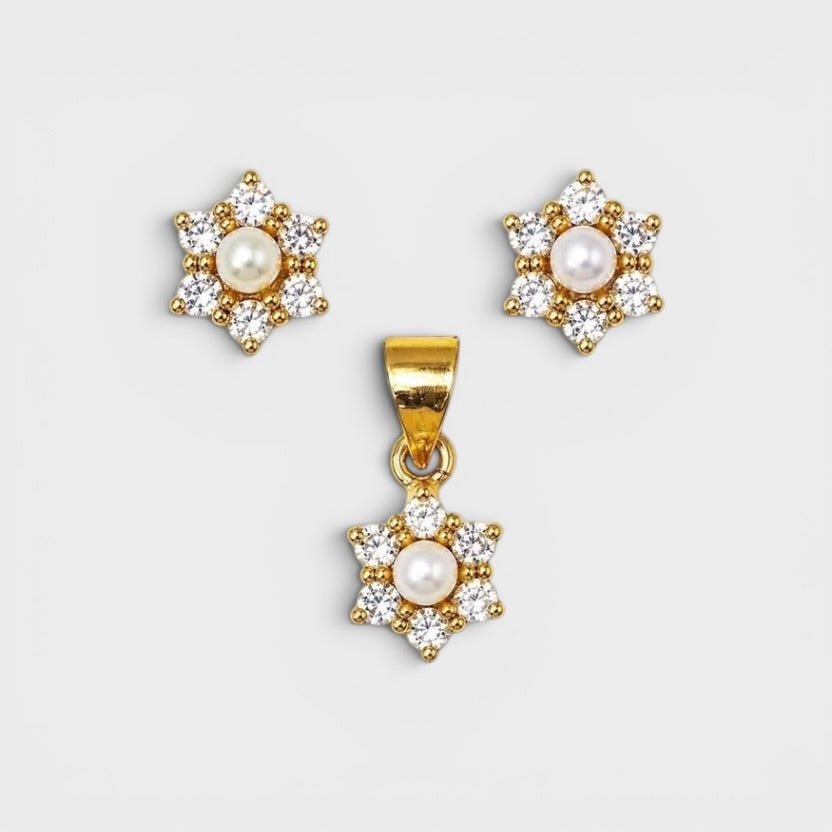 Pearl Daisy Mini Set - Monis Anas Jewellers
