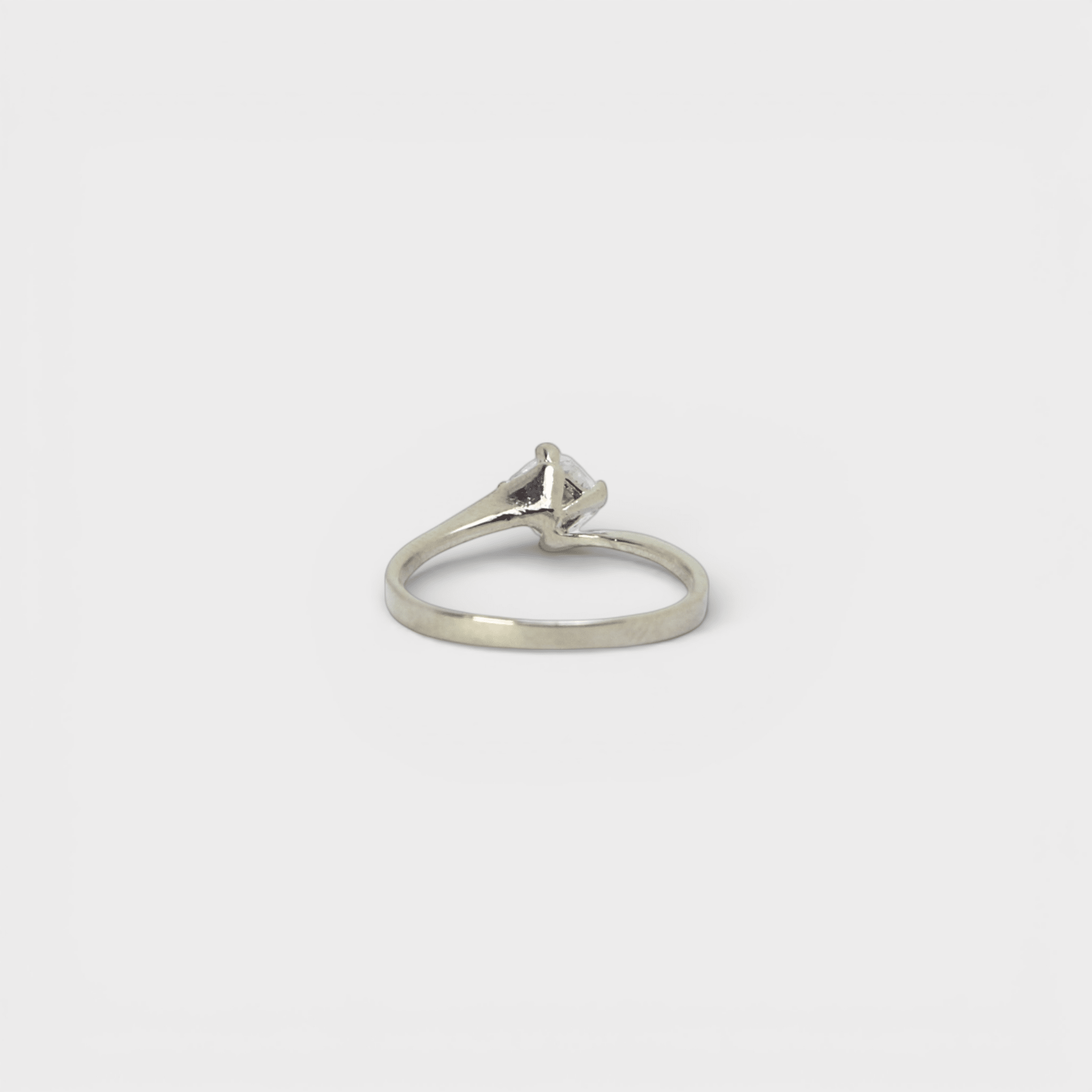 Princess - Cut CZ Solitaire Ring - Monis Anas Jewellers