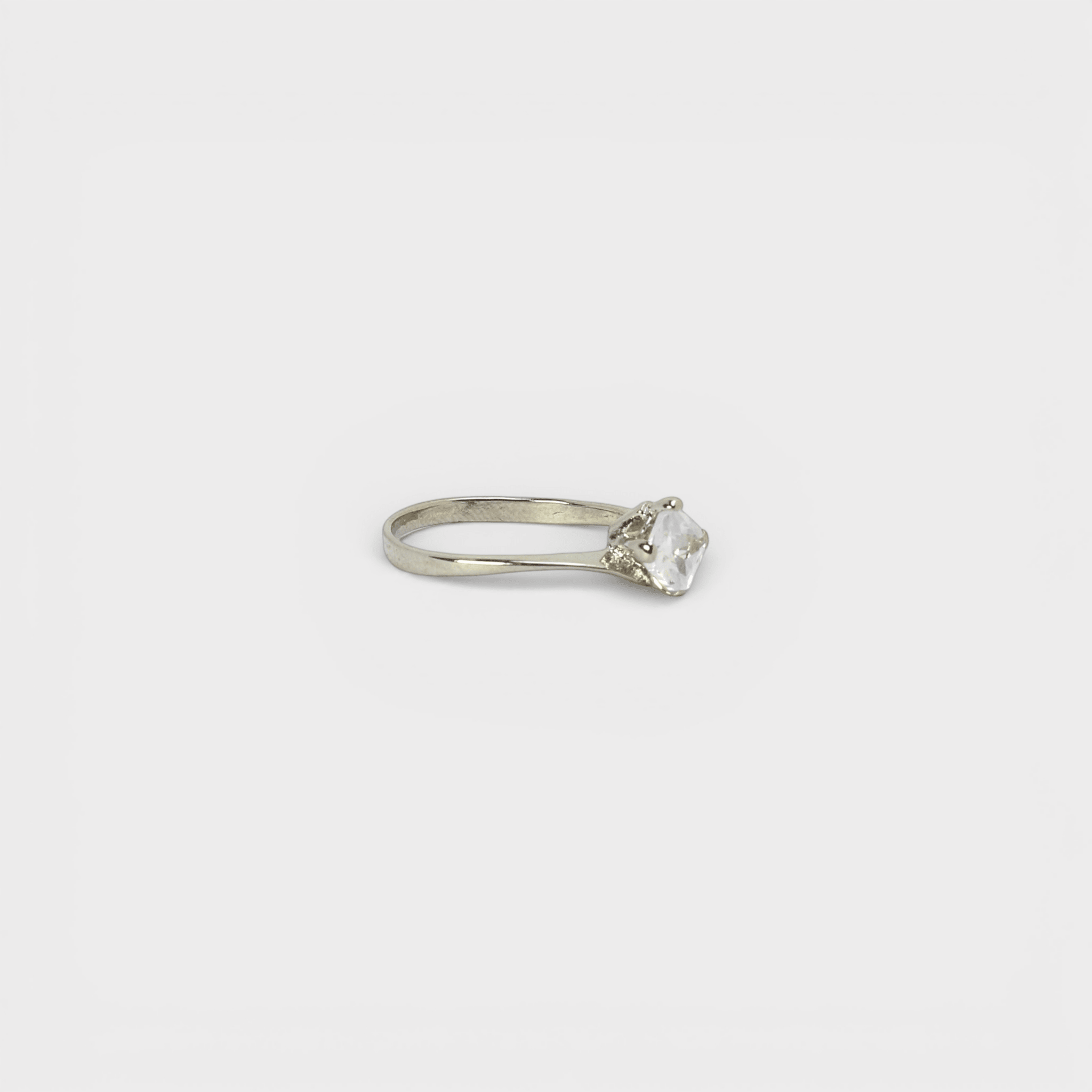 Princess - Cut CZ Solitaire Ring - Monis Anas Jewellers