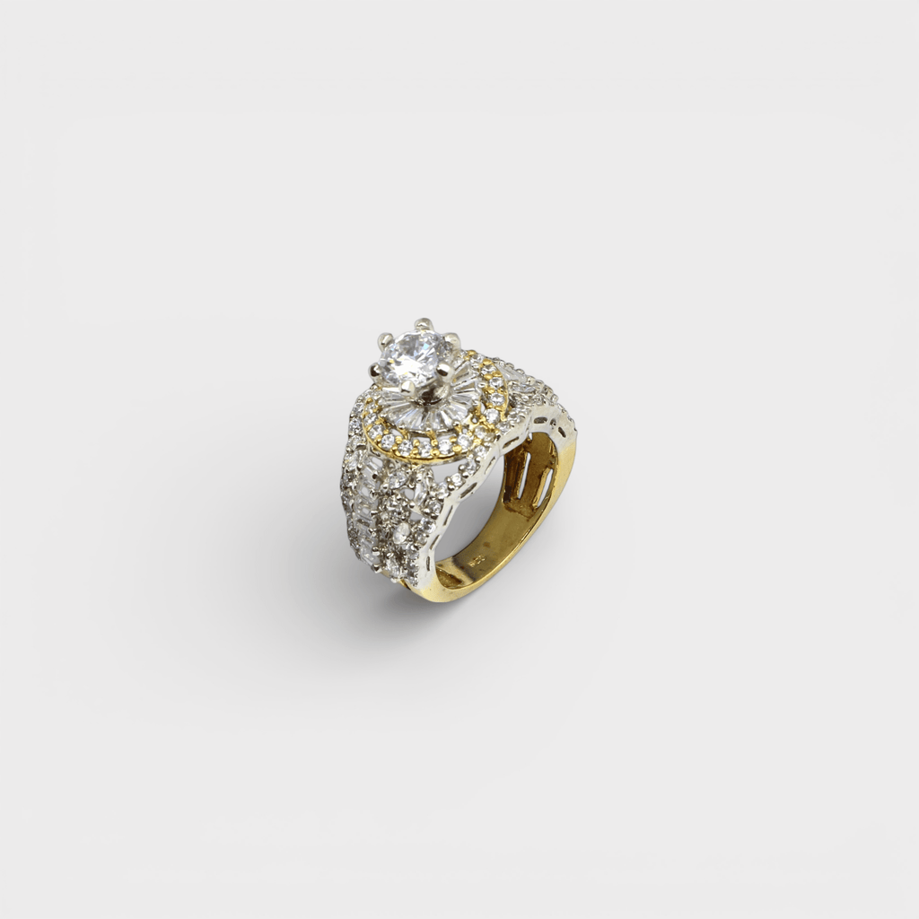 Regal Bloom Halo Ring - Monis Anas Jewellers