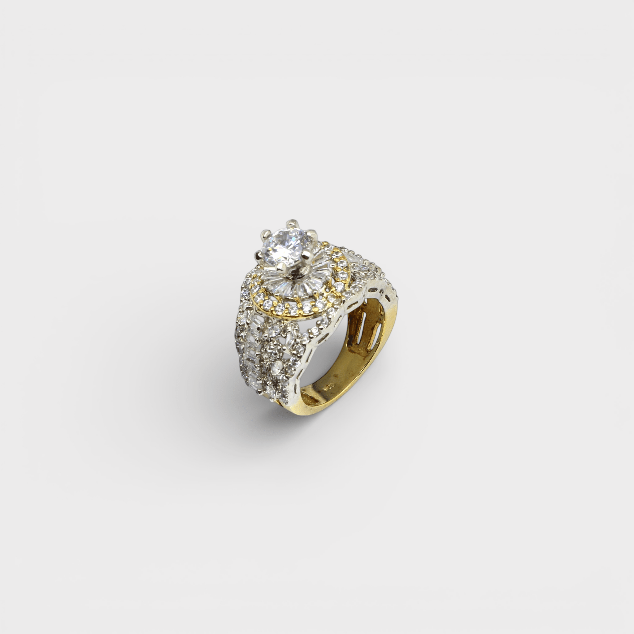 Regal Bloom Halo Ring - Monis Anas Jewellers