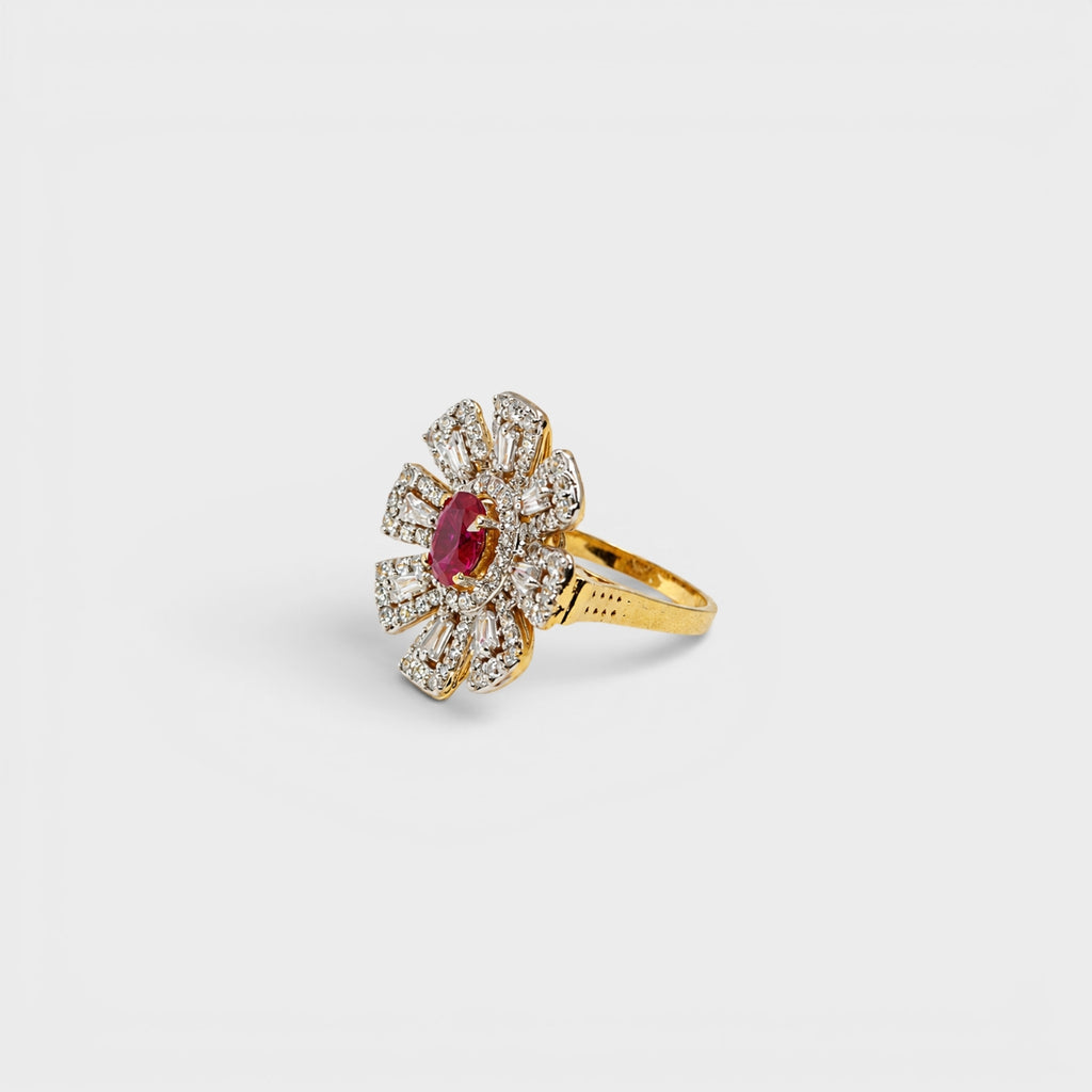 Ruby Rosette Ring