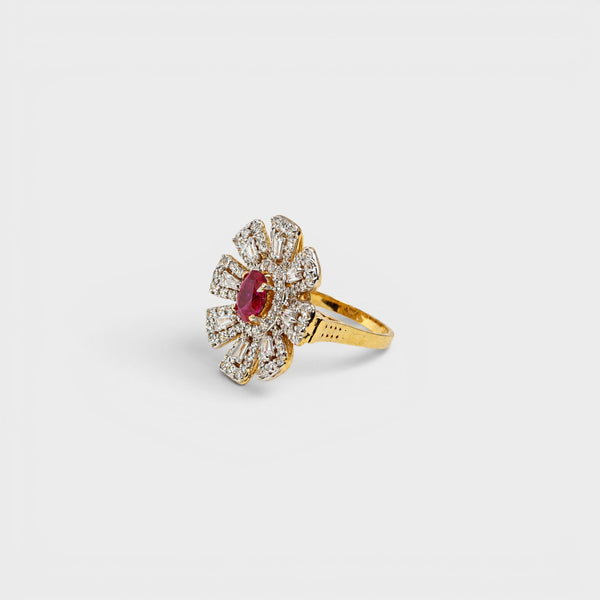 Ruby Rosette Ring