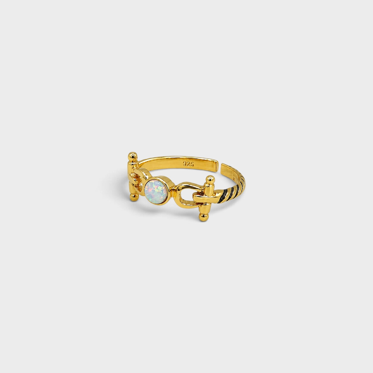 Opal Link Ring