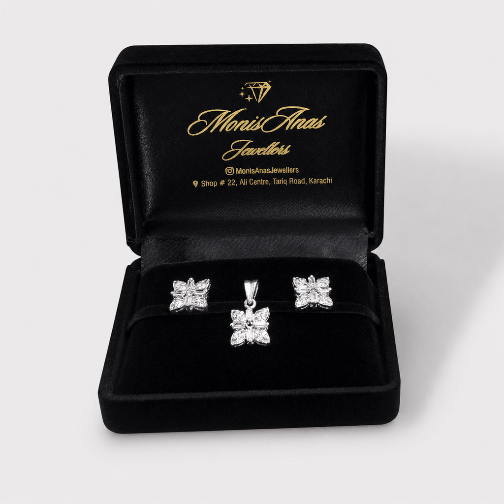 Royal Butterfly Locket Suite - Monis Anas Jewellers