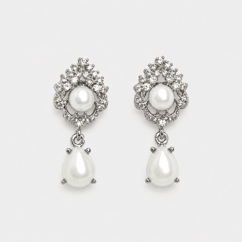 Royal Pearl Drop Set - Monis Anas Jewellers